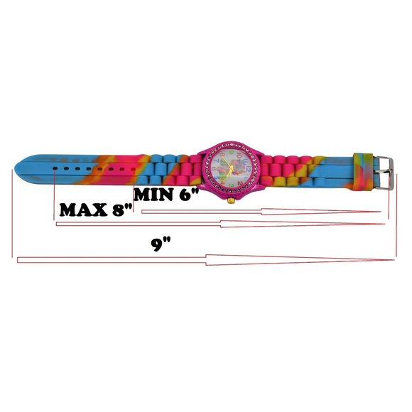 Girls Unicorn Gift Set Stones Watch & Drawstring Backpack. Choose From 3 Colors - Picture 12 of 16